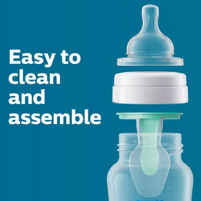 Highlights the product's ease of cleaning and assembly, reassuring parents about the convenience of maintaining the baby bottle.
