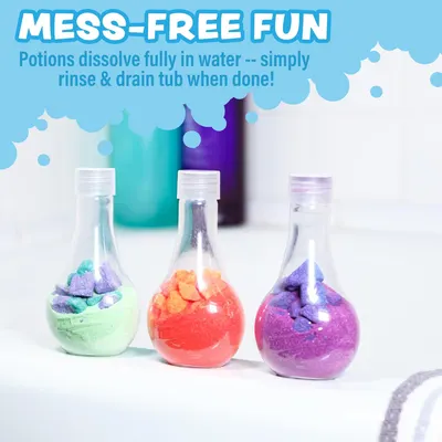 Highlights that the product dissolves completely in water, making cleanup simple and mess-free for parents and children.