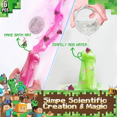 Demonstrates how to use the product to create colorful bath art by simply adding water, appealing to kids' creativity and parents' desire for easy, fun activities.