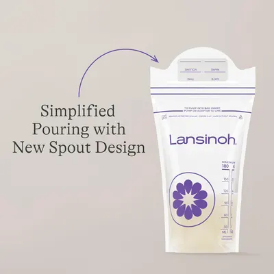 Highlights the improved pouring experience with the new spout design, emphasizing ease of use for parents.