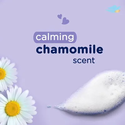 Highlights the product's calming chamomile scent to appeal to customers seeking a relaxing and soothing experience.