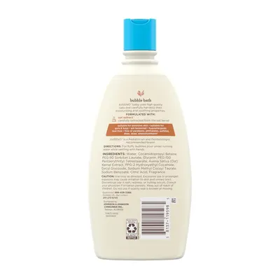 Highlights the use of high-quality oat extract for its moisturizing and soothing properties in this baby bubble bath product. Emphasizes the product's safety for sensitive skin and its…