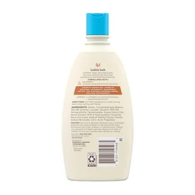 Reassures parents that the product is safe and gentle for babies with sensitive skin. Highlights the use of oat extract for its moisturizing and soothing properties.