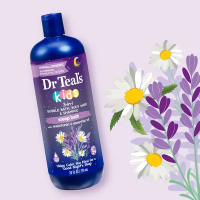 Highlights the product's sleep-promoting benefit for children, emphasizing its calming effect for a good night's sleep. Reassures parents about the product's safety by emphasizing its hypoallergenic…