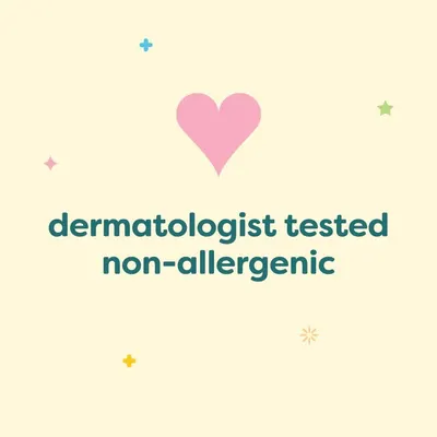 Reassures customers that the product is safe for sensitive skin and has been professionally tested.