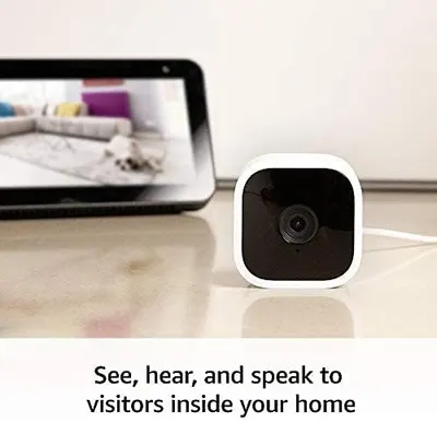 Demonstrates how to set up and use the home security camera system with a connected device for remote monitoring. Highlights the ability to see, hear, and speak to visitors inside your home using…