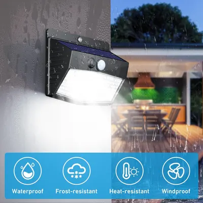 Secondary Images for [6 Packs] Solar Lights Outdoor Motion Sensor Solar Security Lights Waterproof with 3…