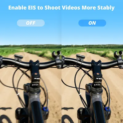 Demonstrates the improved video stability when EIS is enabled, reassuring users of smoother footage during action shots.