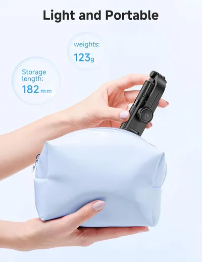 Emphasizes the product's portability by showcasing its light weight and small size, making it easy to carry and store. Provides specific measurements to quantify the product's lightweight and…