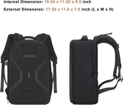 Provides precise measurements of the backpack's internal and external dimensions to help shoppers understand its capacity and fit.