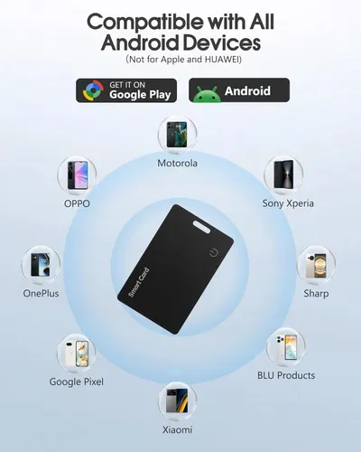 Informs customers that the product is compatible with all Android devices, except Apple and Huawei, to ensure they purchase a compatible product.