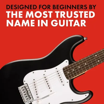 Emphasizes the brand's reputation as the most trusted name in guitar, specifically for beginners, to build confidence in potential buyers.