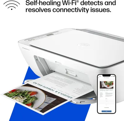 Highlights the printer's ability to automatically detect and resolve Wi-Fi connectivity issues, emphasizing hassle-free wireless printing.