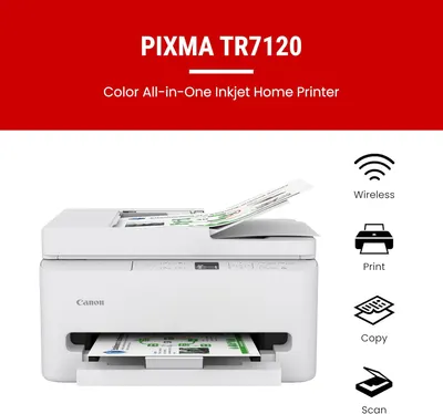 Highlights the multiple functions of the all-in-one printer, emphasizing its versatility for home use.