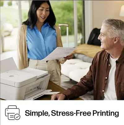 Emphasizes the simplicity and stress-free nature of using the printer, appealing to customers who want a hassle-free printing experience.
