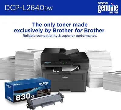 Emphasizes that using genuine Brother toner ensures reliable compatibility and superior performance with Brother printers.