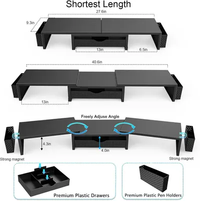 Secondary Images for gianotter Dual Monitor Stand Riser