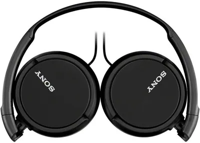 Showcases the Sony brand name prominently on the headphones to emphasize brand quality and recognition.