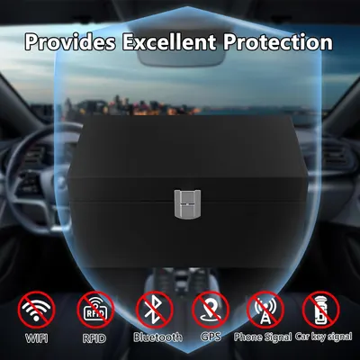 Highlights the product's ability to block various wireless signals, providing excellent protection for the user's privacy and security.