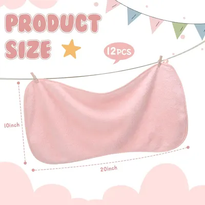 Clearly communicates the size of the product (10 inch x 20 inch) to help shoppers understand its dimensions. Informs the customer that the package includes 12 pieces of the product.