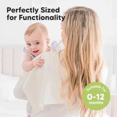 Communicates that the product is suitable for babies aged 0-12 months, reassuring parents about proper fit and functionality. Shows the product in use, demonstrating how it facilitates bonding…