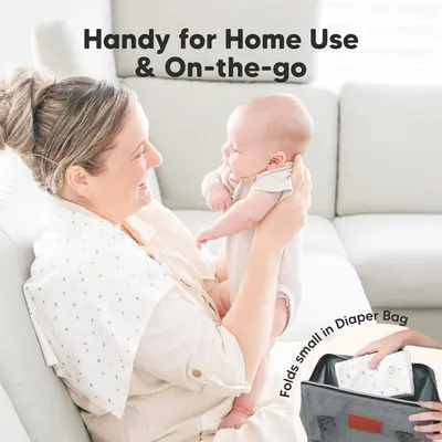 Demonstrates the versatility of the product for both at-home and travel use, appealing to parents who need flexibility.