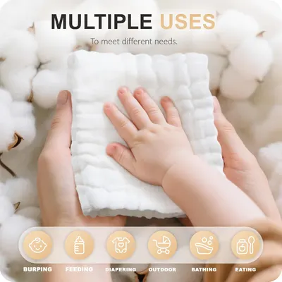 Demonstrates the versatility of the product for various baby care needs, from feeding to bathing.