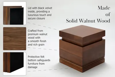 Highlights the product's high-quality construction and thoughtful design features to convey luxury and durability.