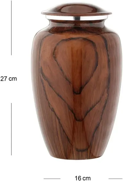 Provides exact measurements of the urn to help customers understand its size and ensure it fits their needs.