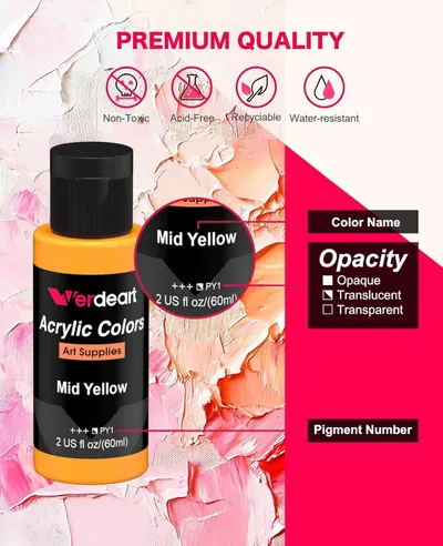 Secondary Images for Acrylic Paint Set
