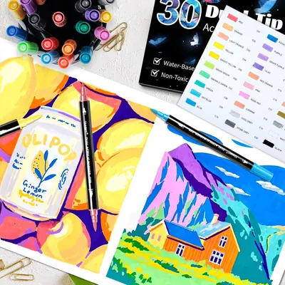 Secondary Images for 30 Colors Acrylic Paint Pens