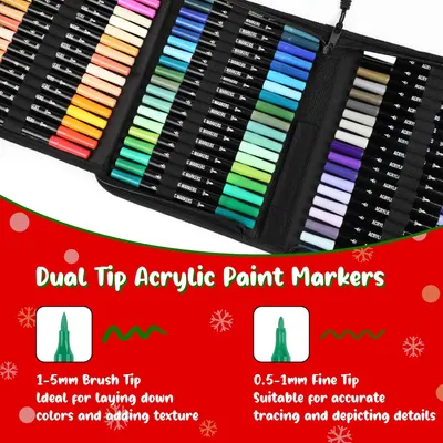 Secondary Images for 72 Colors Acrylic Paint Markers