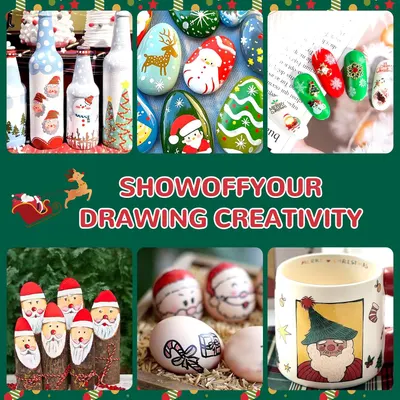 Showcases various Christmas-themed craft ideas to inspire creative holiday decorating and gift-making. Provides visual examples of different Christmas crafts to guide customers in creating their own…