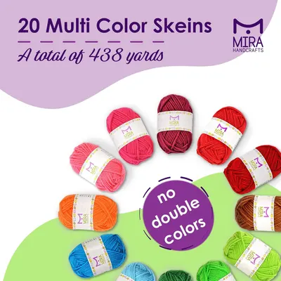 Secondary Images for 20 Acrylic Yarn Skeins