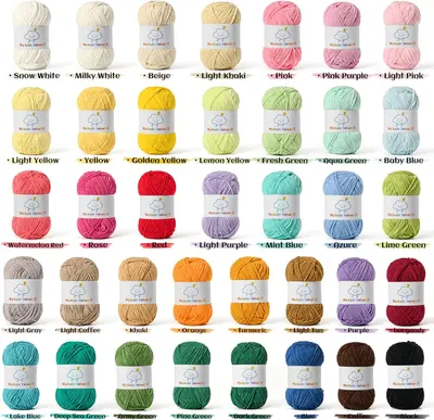 Showcases the wide range of yarn colors available to customers, allowing them to visualize potential projects and color combinations.