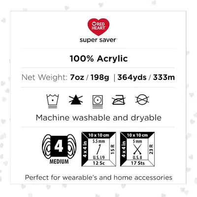 Provides detailed information about the yarn's composition, weight, length, and care instructions to help customers understand the product's characteristics and maintenance.