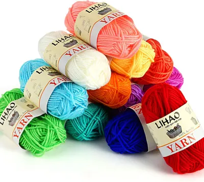 Showcases the wide range of vibrant yarn colors available in the product line to appeal to crafters and highlight product versatility.