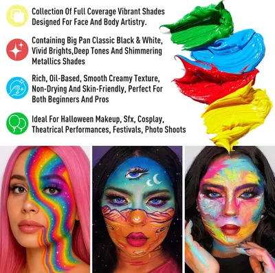 Secondary Images for UCANBE Athena Face Body Paint Oil Palette