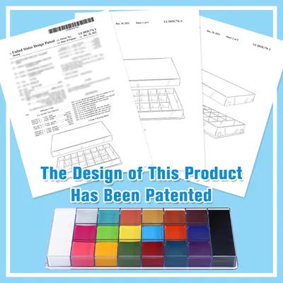Highlights that the product's design is patented, implying uniqueness and legal protection.