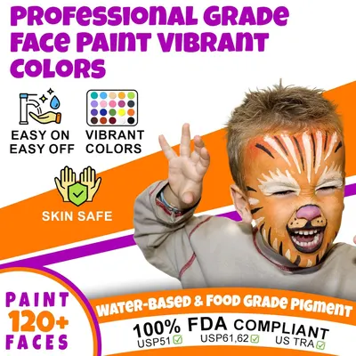 Secondary Images for Face Painting Kit for Kids