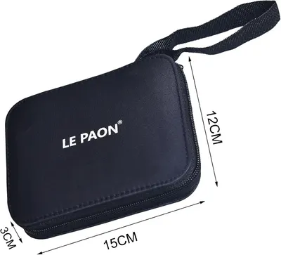 Shows the exact dimensions of the product case to help customers understand its size and portability.