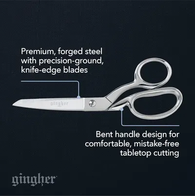 Highlights the high-quality materials and ergonomic design features of the scissors to demonstrate their superior quality and ease of use.