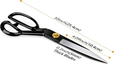 Provides exact measurements of the scissors to help customers understand the product's size and suitability for their needs.