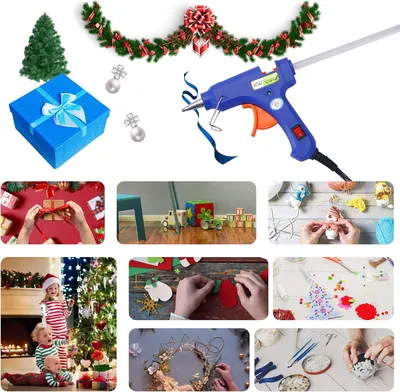 Showcases the glue gun as an essential tool for Christmas decorating and gift-wrapping projects. Demonstrates various holiday-related uses for the glue gun, from creating decorations to wrapping…