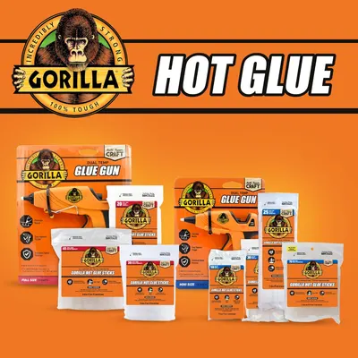 Secondary Images for Gorilla Hot Glue Gun Kit (Pack of 1 Full Size Hot Glue Gun and 45 Sticks)