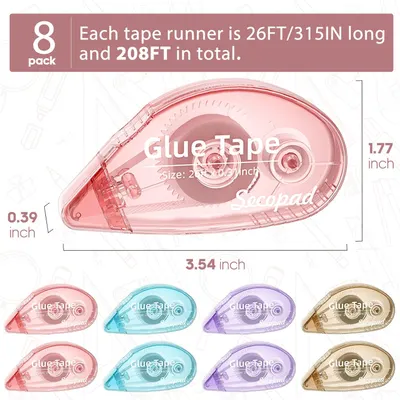 Secondary Images for 8 Pack Scrapbook Tape