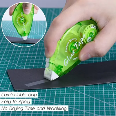 Demonstrates the product's ergonomic design and ease of use, highlighting its comfortable grip and smooth application without drying or wrinkling.