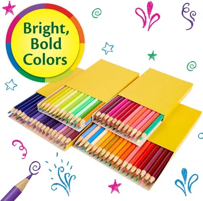 Emphasizes the vibrant color range of the colored pencils to attract customers looking for high-quality art supplies.