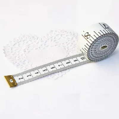 Shows a measuring tape to emphasize the product's focus on accurate sizing or measurements.