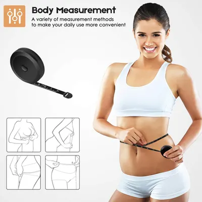 Demonstrates various methods for measuring different body parts, making daily use more convenient for the customer. Highlights the product's versatility in measuring different body areas and its…